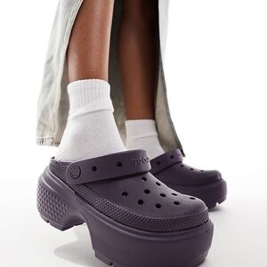 Crocs Stomp Clog in Dark Iris Size 6 Women
